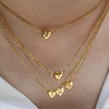 Load image into Gallery viewer, PRE-ORDER - Gold Heart Initial Pendant
