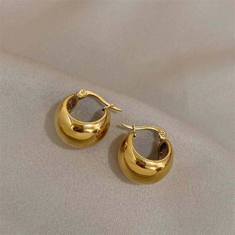 Gold Chunky Hoop