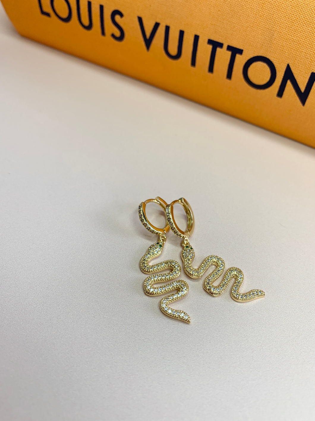 Snake Huggie Hoops