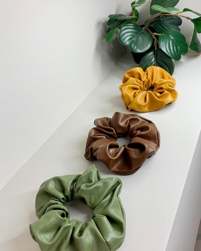 The Leatherette Scrunchie